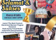 Siswa SMAN 4 Soppeng Khanza Artalita Raih Juara 1 The Best Costum Mand and Women Tingkat Nasional 2025
