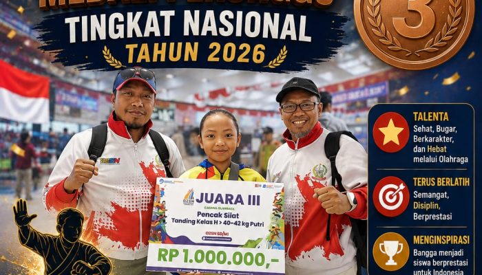 Murid SD Asal Kabupaten Maros Raih Medali Perunggu O2SN Tingkat Nasional 2026